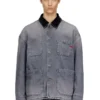 d-stack-u-l Kontrast yakalı, işlevsel tarzda denim ceket
