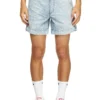 d-tenni-s Mermer desenli denim şort d-tenni-s Mermer desenli denim şort