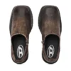 d-texan clog D-Texan-Fermuarlı ayakkabılar, eskitilmiş çatlak süet