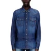 d-vega Yama cepli denim gömlek