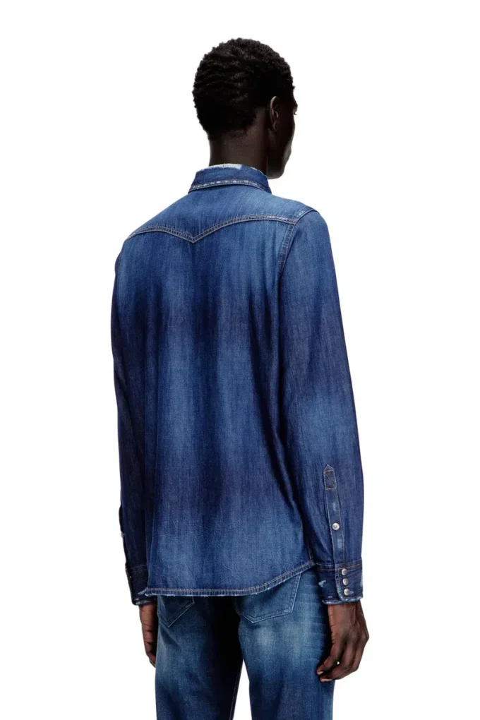 d-vega Yama cepli denim gömlek