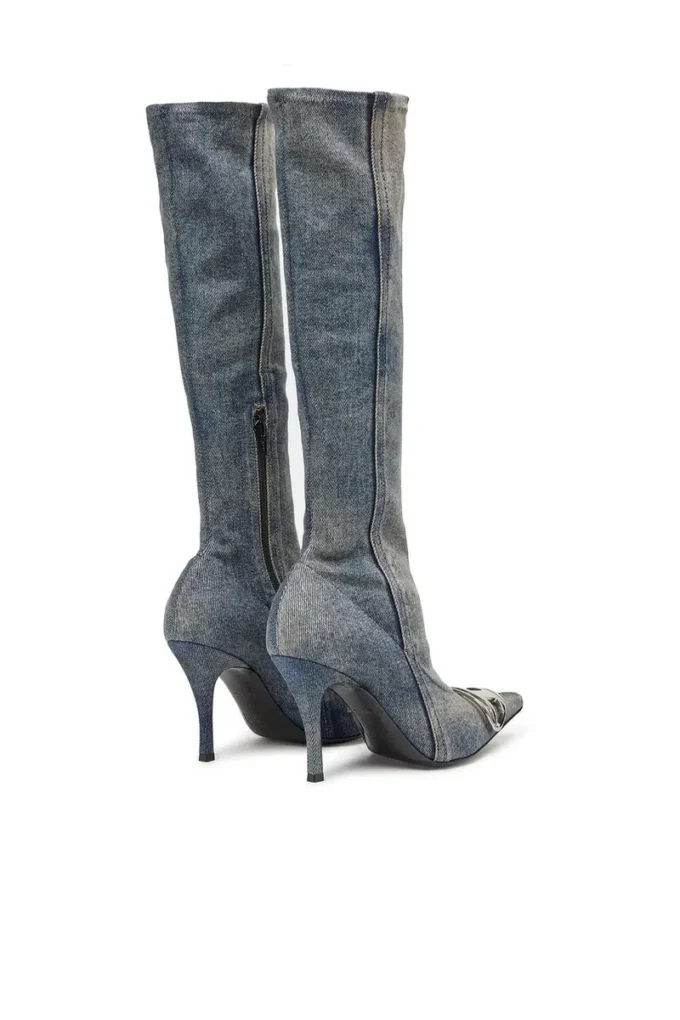 d-venus kb d D-Venus – Logo plakalı denim botlar
