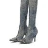 d-venus kb d D-Venus – Logo plakalı denim botlar