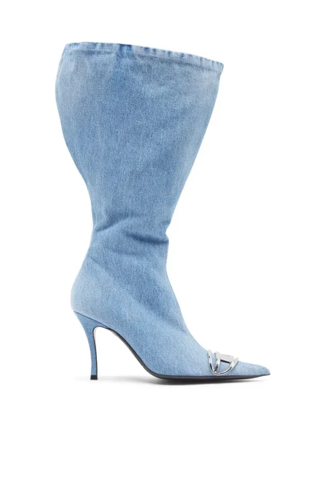 d-venus kb large D-Venus-Wide denim diz üstü bot