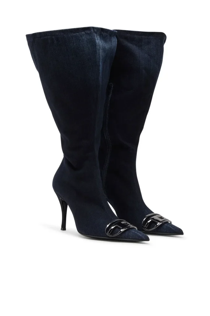 d-venus kb large D-Venus-Wide denim diz üstü bot