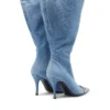 d-venus kb large D-Venus-Wide denim diz üstü bot