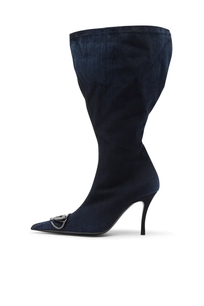d-venus kb large D-Venus-Wide denim diz üstü bot