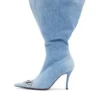 d-venus kb large D-Venus-Wide denim diz üstü bot