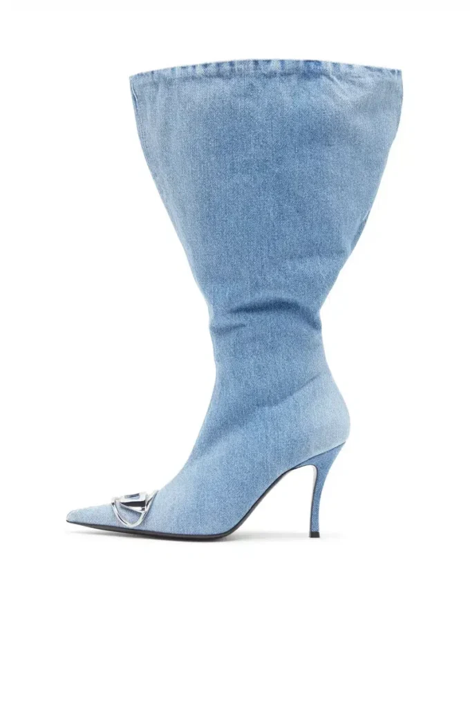 d-venus kb large D-Venus-Wide denim diz üstü bot