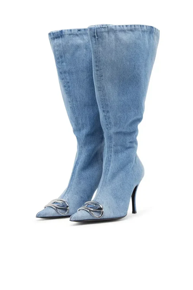 d-venus kb large D-Venus-Wide denim diz üstü bot