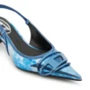 d-venus sb 40 D-Venus-İki tonlu metalik slingback topuklu ayakkabı