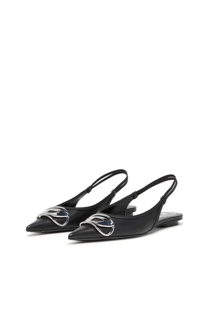 d-venus sb bal D-Venus-Slingback düz ayakkabılar, nappa deri