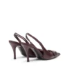 d-venus sb D-Venus-Bordo nappa deri slingback topuklu ayakkabı