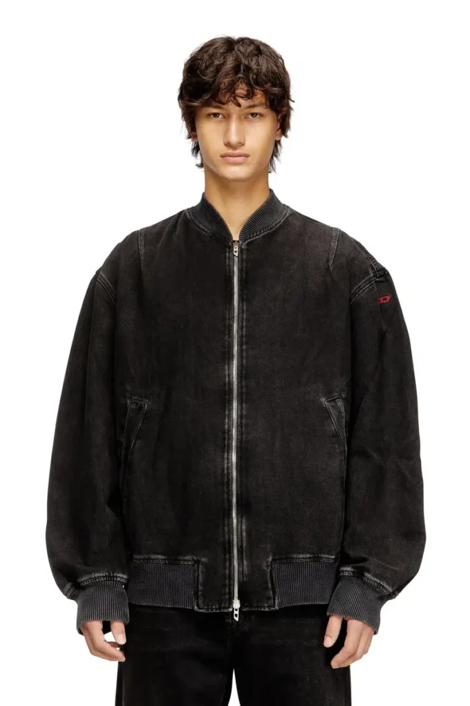 d-vinz Temiz yıkamalı denim bomber ceket