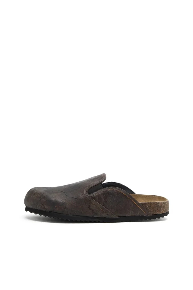 d-woodstock slip-on D-Woodstock-Clogs, çatlak efektli süet