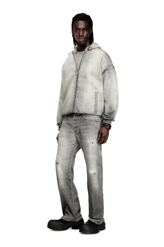 d-wynny jogg Trompe l’oeil JoggJeans kapüşonlu ceket