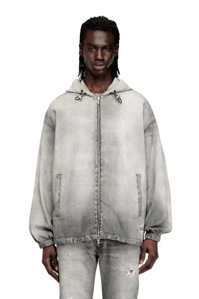 d-wynny jogg Trompe l’oeil JoggJeans kapüşonlu ceket