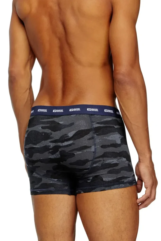 damien-utlt-3pack 3’lü boxer şort seti düz ve kamuflaj desenli