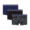 damien-utlt-3pack 3’lü boxer şort seti düz ve kamuflaj desenli