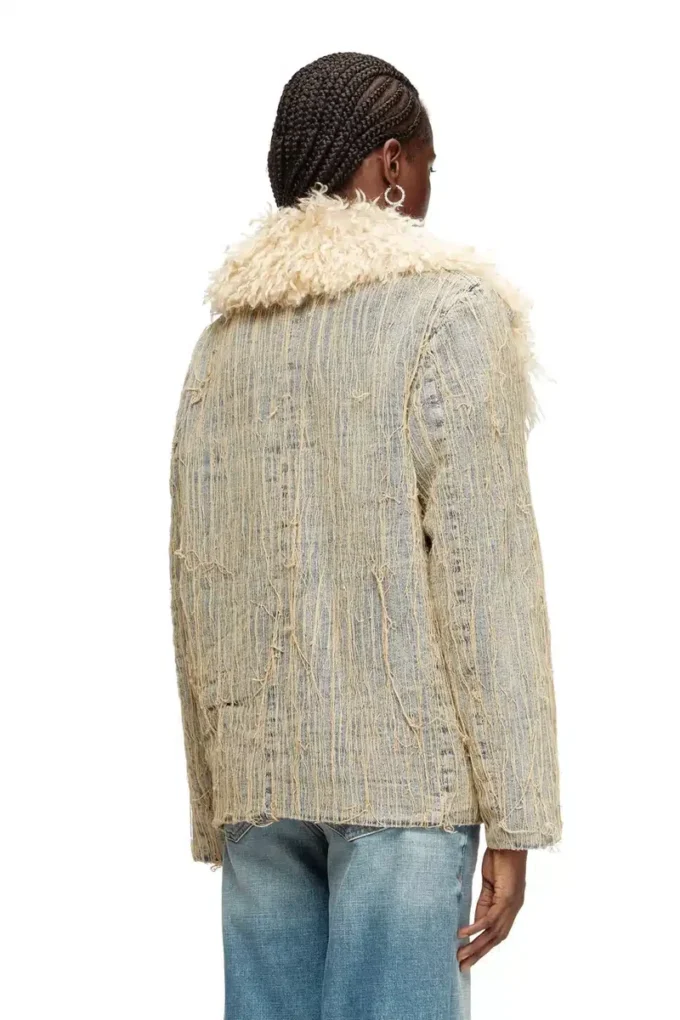 de-aconic-s Floating-thread jakarlı denim ceket de-aconic-s Floating-thread jakarlı denim ceket
