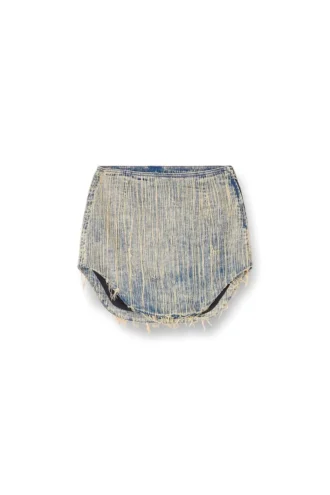 de-ada-s Ham kenar detaylı denim mini etek