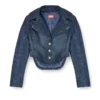 de-ali-s Prince of Wales denimden kısa ceket