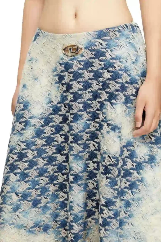 de-annet-fsh1 Houndstooth dokuma denim midi etek