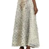 de-annina-fsh Dévoré houndstooth denim uzun etek