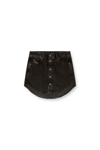 de-ard Denim düğmeli mini etek