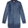 de-eazy dress-s Akıcı Prince of Wales denim gömlek elbise de-eazy dress-s Akıcı Prince of Wales denim gömlek elbise