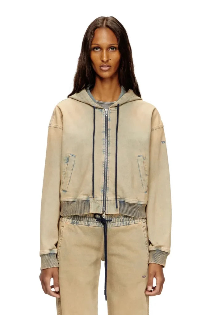 de-giri-crop jogg Renkli JoggJeans fermuarlı kapüşonlu sweatshirt