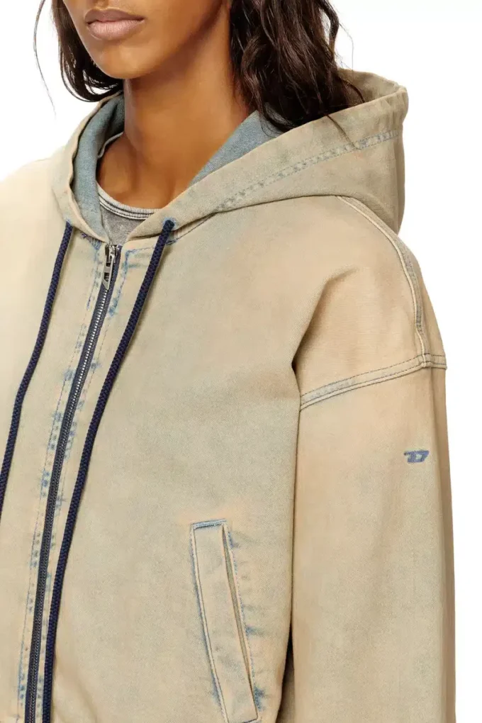 de-giri-crop jogg Renkli JoggJeans fermuarlı kapüşonlu sweatshirt