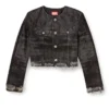 de-graffy-fsh Lazerle işlenmiş pamuk-kenevir denim ceket