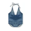 de-janice-s Reform denim halter yaka üst
