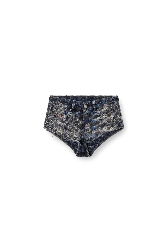 de-jizz-fsh2 Houndstooth batik denim şort