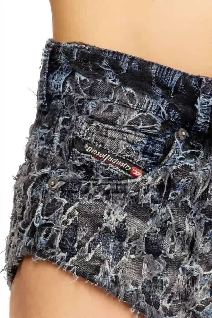 de-jizz-fsh2 Houndstooth batik denim şort