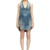 de-laris-dress-s Mermer desenli denim kısa elbise de-laris-dress-s Mermer desenli denim kısa elbise