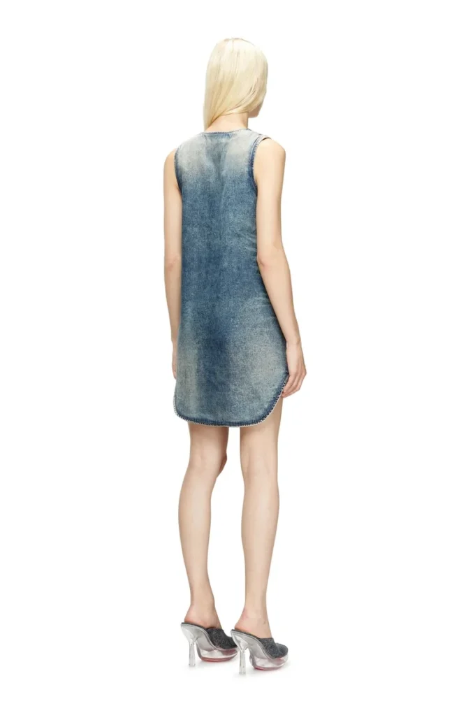 de-laris-dress-s Mermer desenli denim kısa elbise de-laris-dress-s Mermer desenli denim kısa elbise