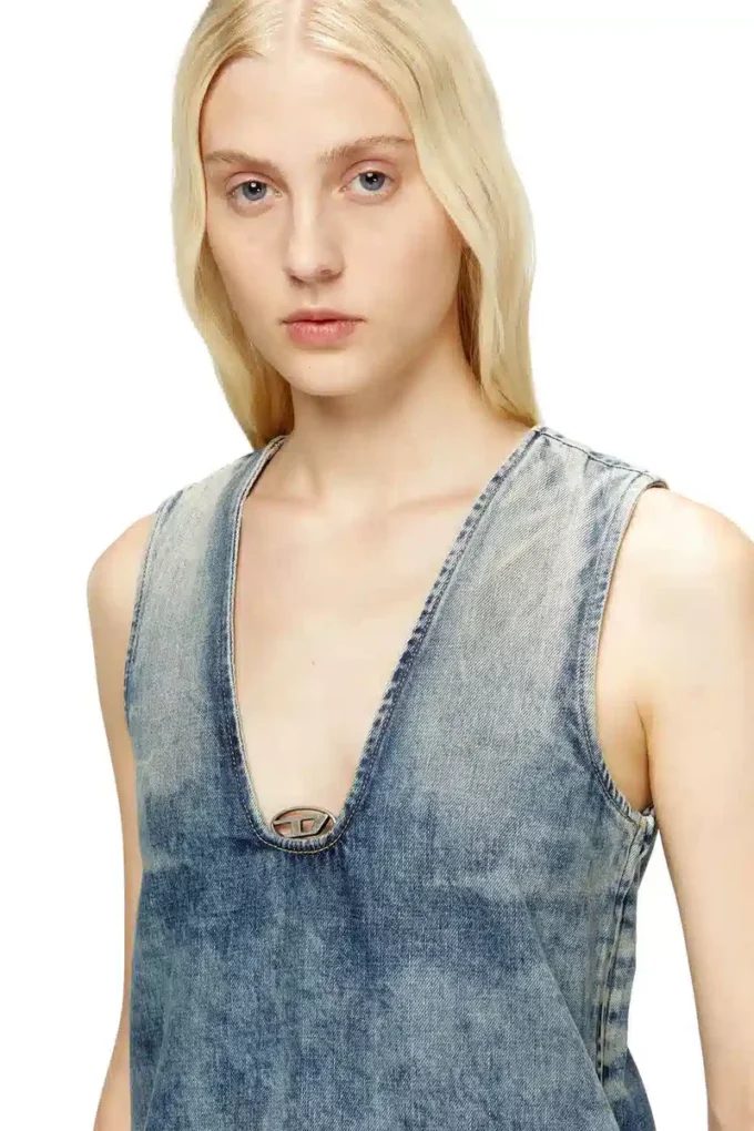 de-laris-dress-s Mermer desenli denim kısa elbise de-laris-dress-s Mermer desenli denim kısa elbise