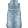 de-lina-s Mermer desenli denim uzun elbise de-lina-s Mermer desenli denim uzun elbise