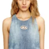 de-lina-s Mermer desenli denim uzun elbise de-lina-s Mermer desenli denim uzun elbise