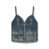 de-mellis-s Degrade akıcı denim üst