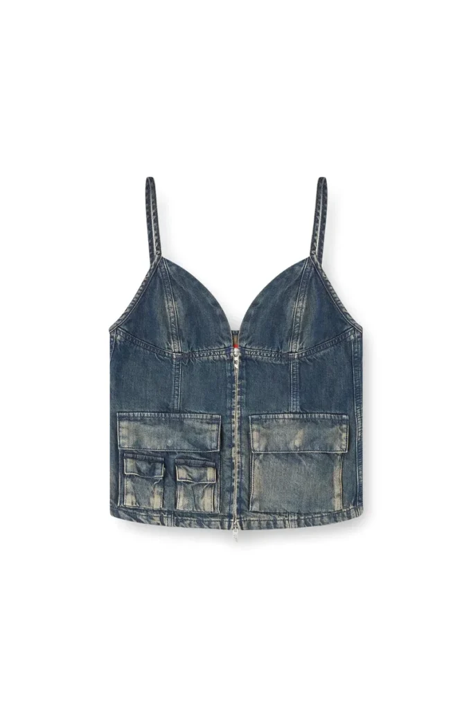de-mellis-s Degrade akıcı denim üst