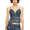 de-mellis-s Degrade akıcı denim üst