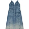 de-melvi-s Akıcı lazerle yıpratılmış denim elbise de-melvi-s Akıcı lazerle yıpratılmış denim elbise