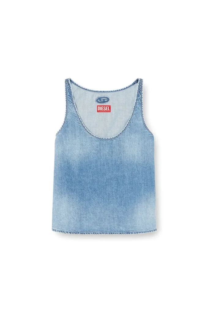 de-misy-s Hafif taşlanmış denim üst