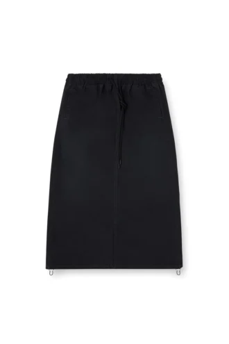 de-oren-c jogg Teknik JoggJeans kumaştan midi etek