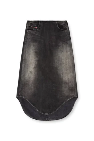 de-plumy-s Gölge efektli denim midi etek