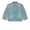 de-priss Henley üst, işlevsel tarzda denim