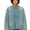 de-priss Henley üst, işlevsel tarzda denim